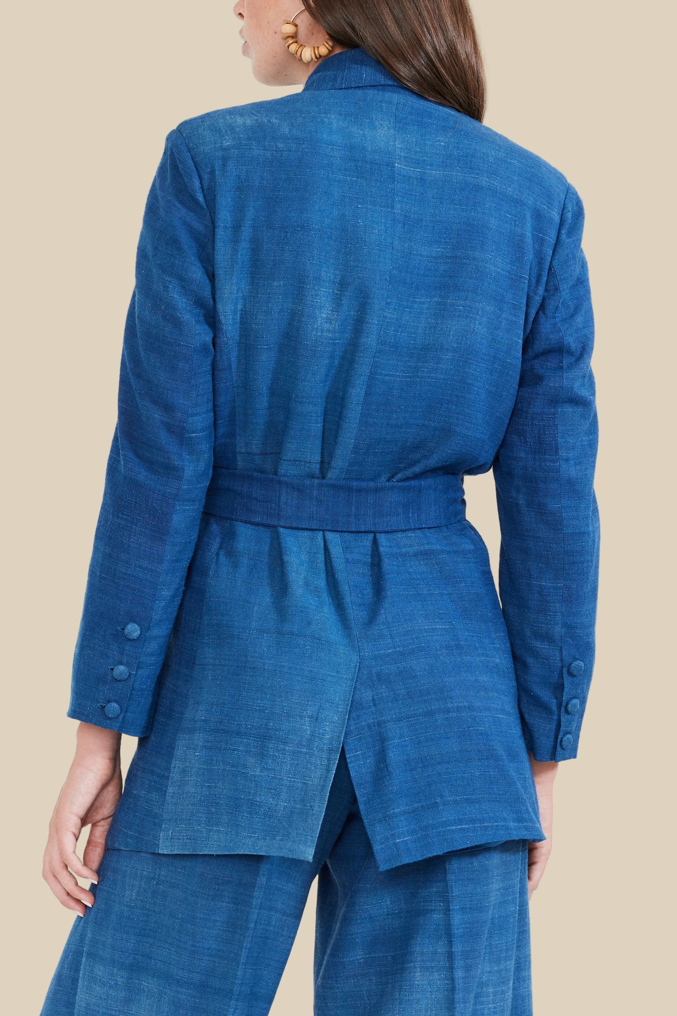 Blazer With Waist Tie - Image 5