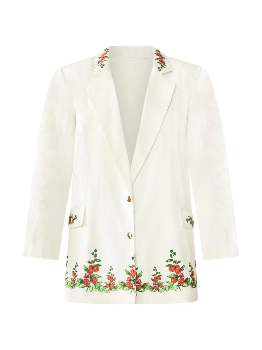 Sloan Blazer x Larsen McDowell - White Larsen Watercolor - Image 6